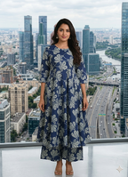 Jaipuri Cotton  A Line  Cotton Palazzo with pocket