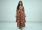 Jaipuri Cotton  A Line  Cotton Palazzo with pocket