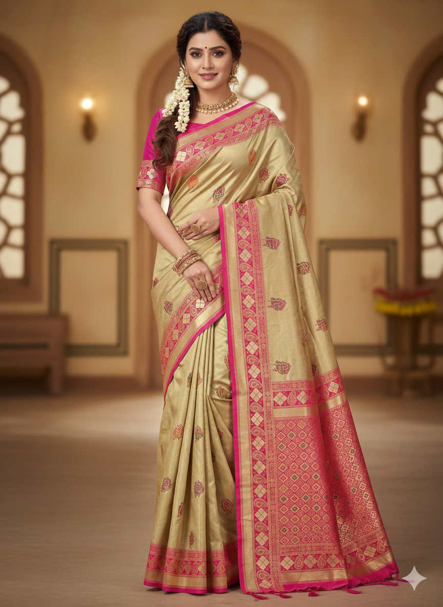 Soft Silk Saree With Blouse Piece