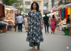 Jaipuri Cotton Kurti Palazoo Set Premium Stitched Style With Pocket For Daily Wear