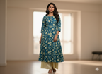 Jaipuri Cotton Kurti Palazoo Set Premium Stitched Style With Pocket For Daily Wear