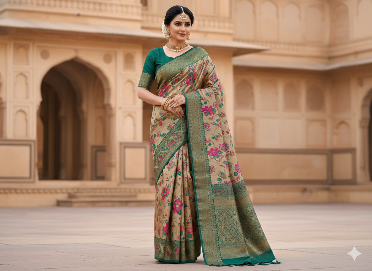 Soft Silk Saree With Blouse Piece