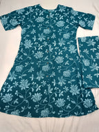 Jaipuri Cotton Kurti Palazoo Set Premium Stitched Style With Pocket For Daily Wear