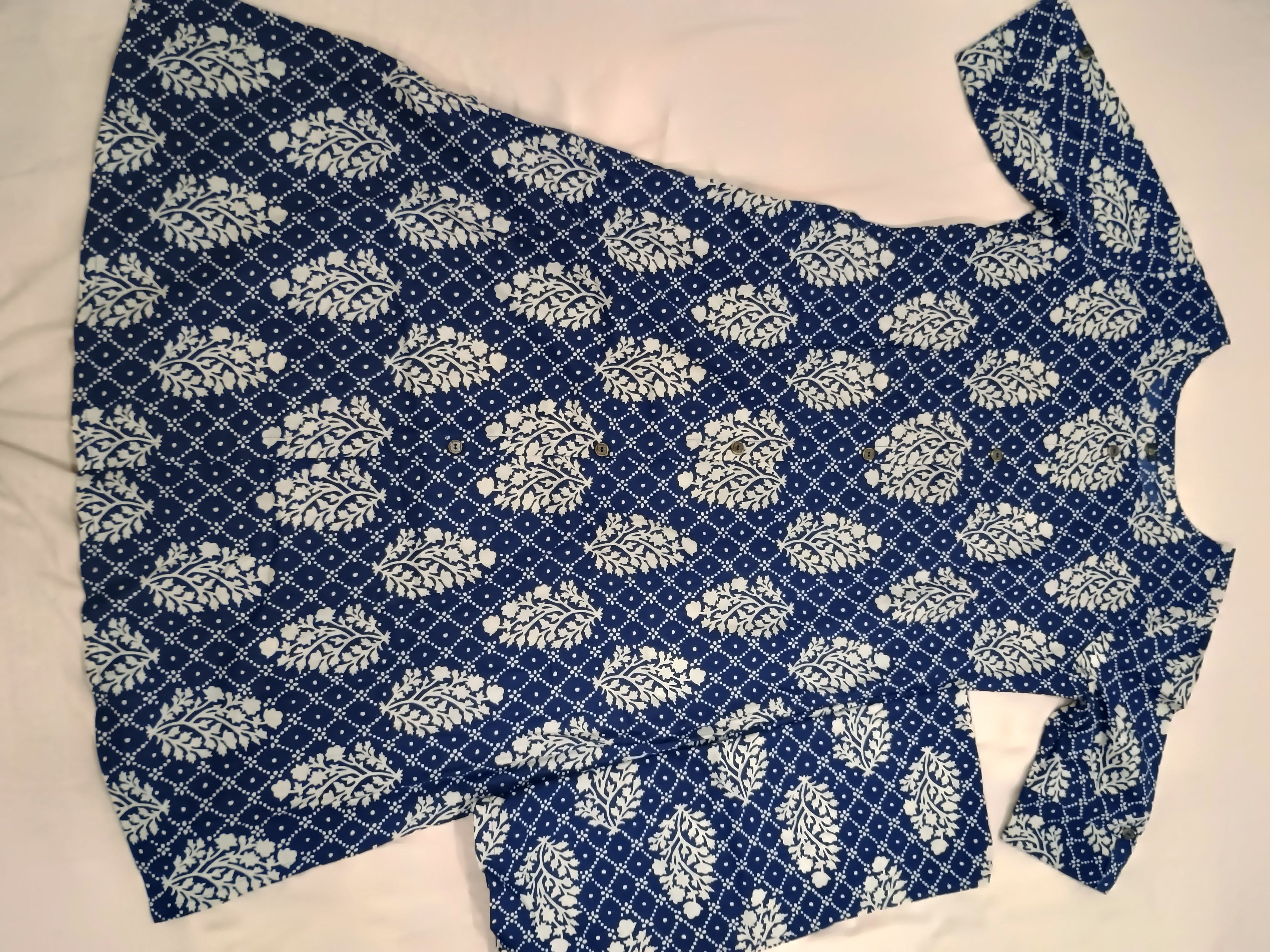 Jaipuri Cotton Kurti Palazoo Set Premium Stitched Style With Pocket For Daily Wear